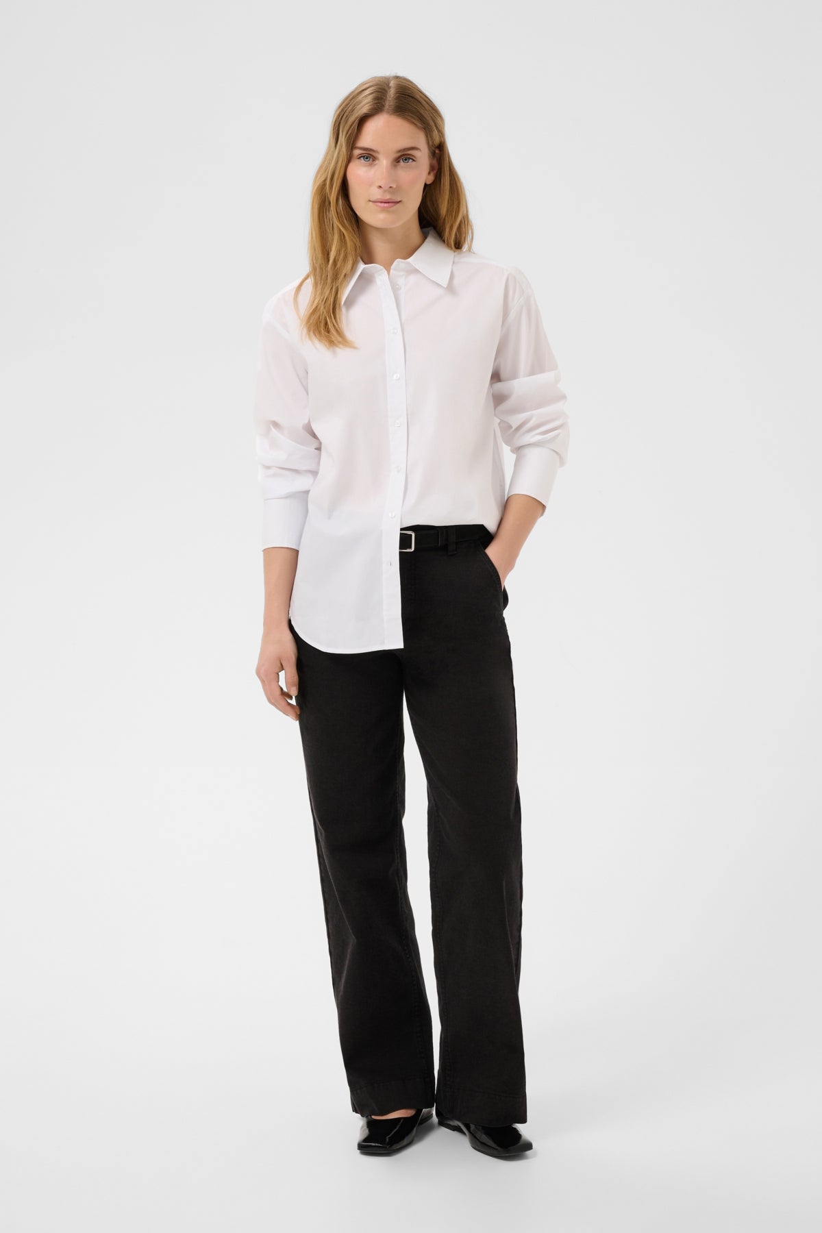 ZaynaPW Regular shirt Bright White - 110601 - 30310288