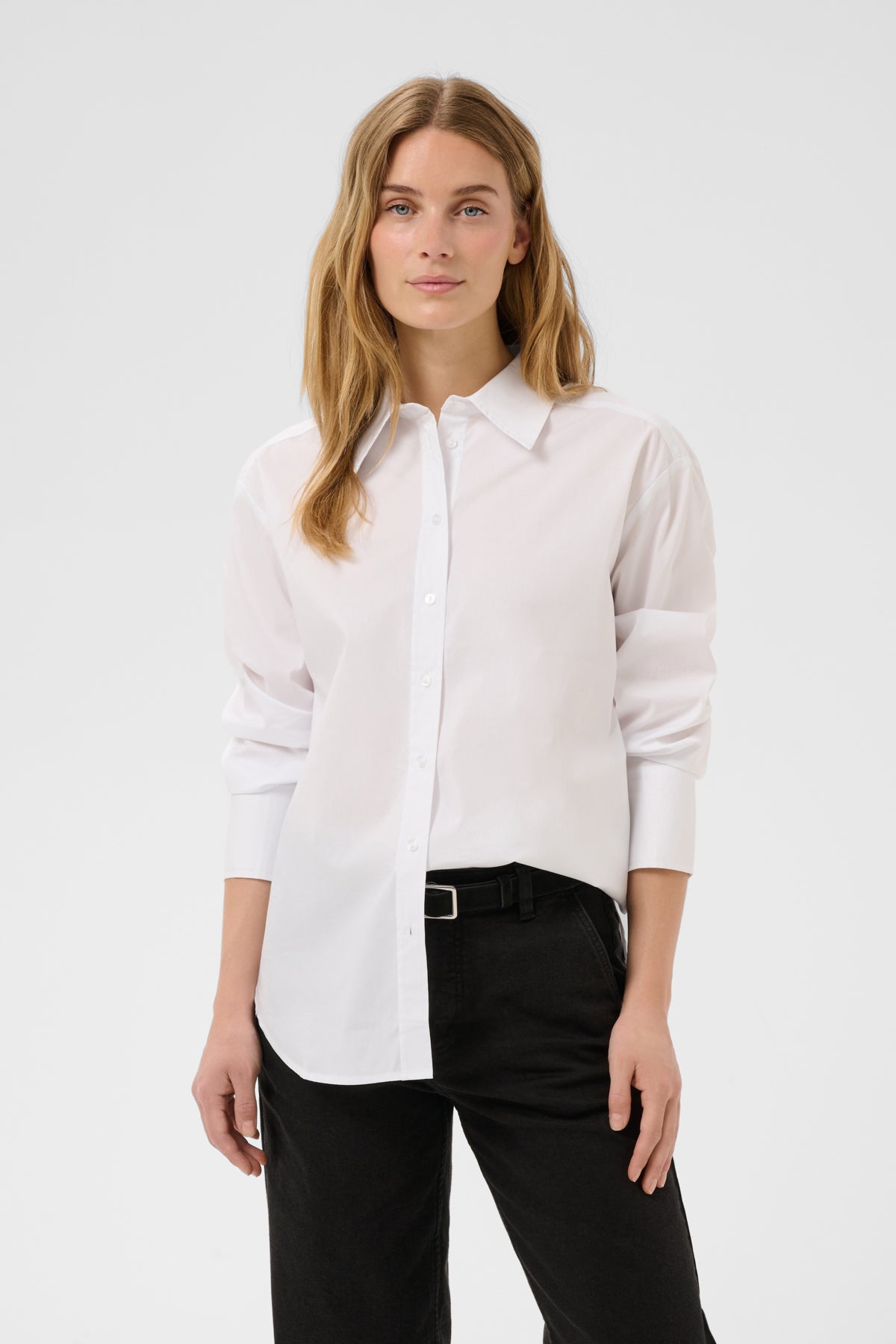 ZaynaPW Regular shirt Bright White - 110601 - 30310288