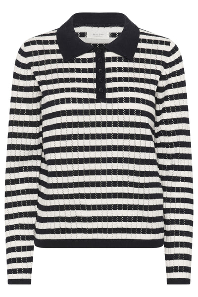 ZariaPW PU Dark Navy Stripe - 304570 - 30310303 Thumbnail