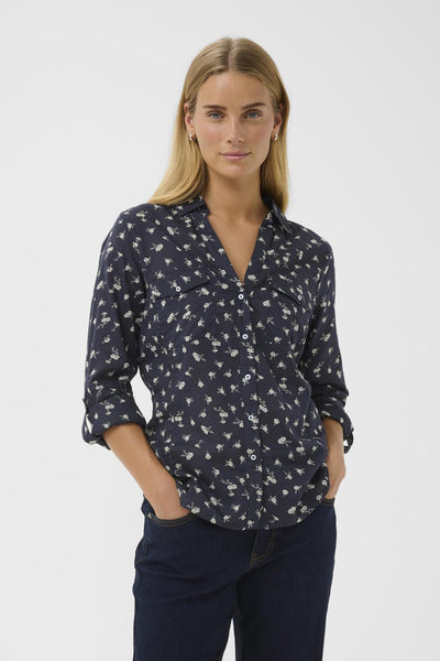 CortnioPW SH Dark Navy Fragile Print - 3045 - 30310348 Thumbnail