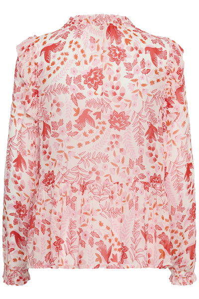 AlfridaPW BL Poppy Red Bird Print - 304726 - 30310376 Thumbnail