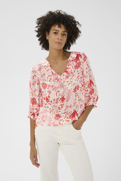 AlviaPW BL Poppy Red Bird Print - 304726 - 30310377 Thumbnail