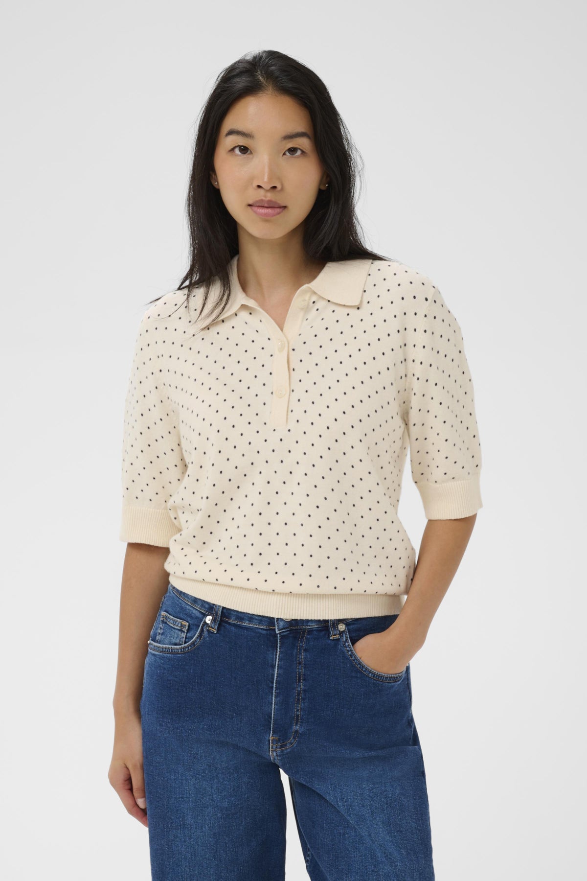 AnettiPW PU Dark Navy Dot Print - 304782 - 30310393