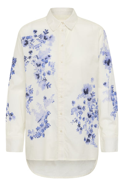 AleiaPW SH Blue Shadow Flower Print - 304 - 30310426 Thumbnail