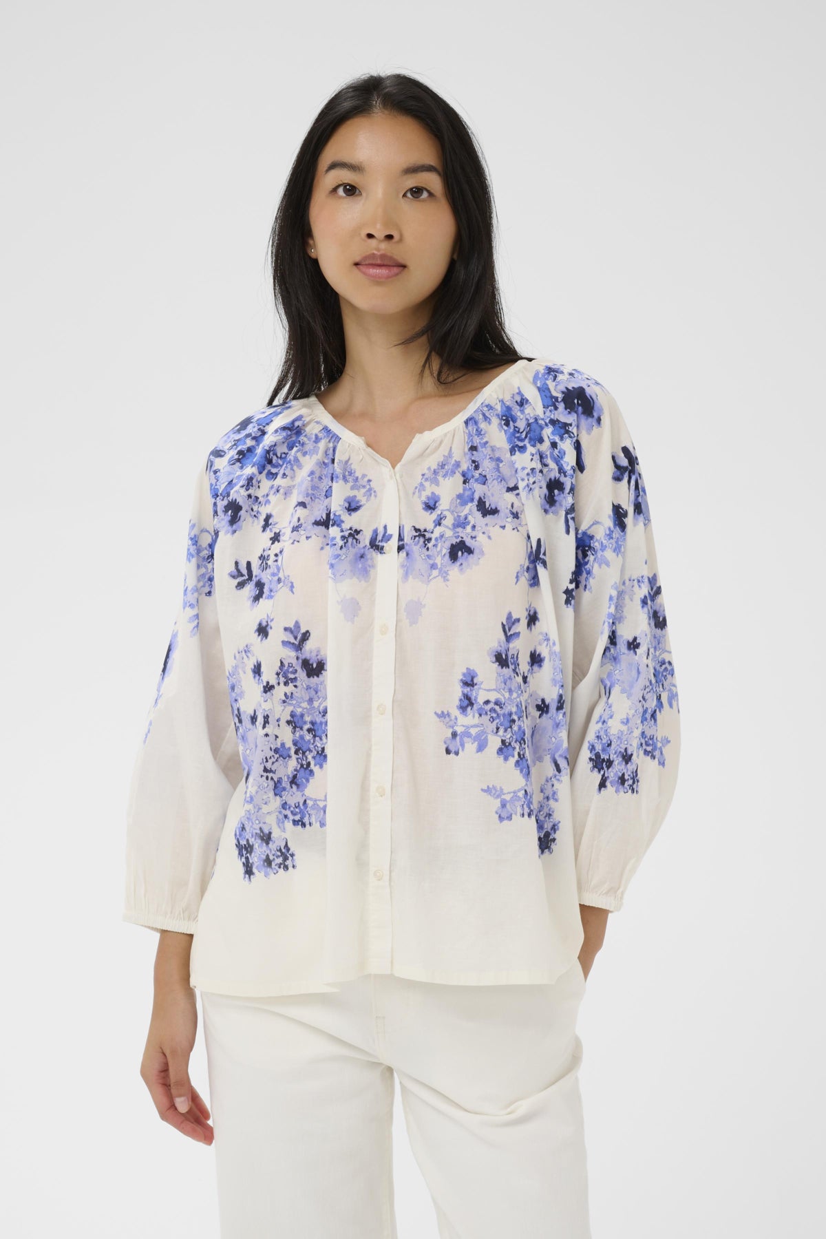 AlexiPW BL Blue Shadow Flower Print - 304 - 30310427