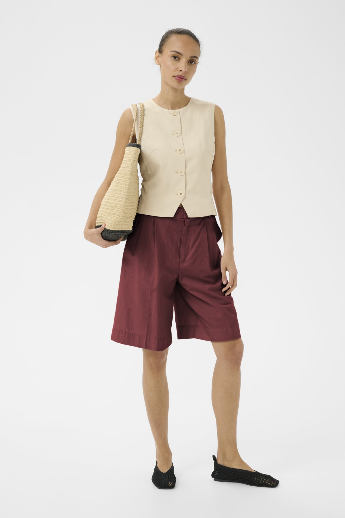 BenediktePW Shorts Burnt Russet - 191530 - 30310510