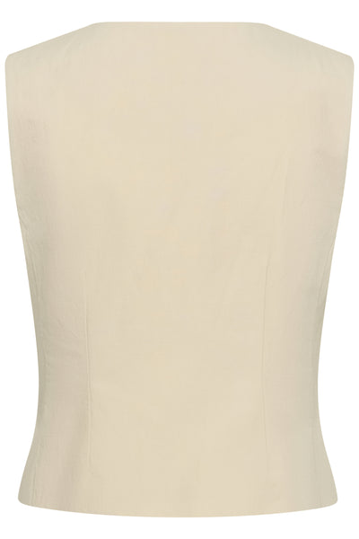 BenittaPW Waistcoat Sandshell - 130907 - 30310511 Thumbnail