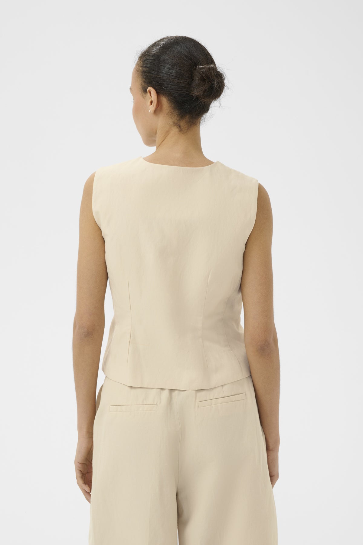 BenittaPW Waistcoat Sandshell - 130907 - 30310511