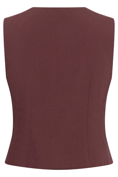 BenittaPW Waistcoat Burnt Russet - 191530 - 30310511 Thumbnail
