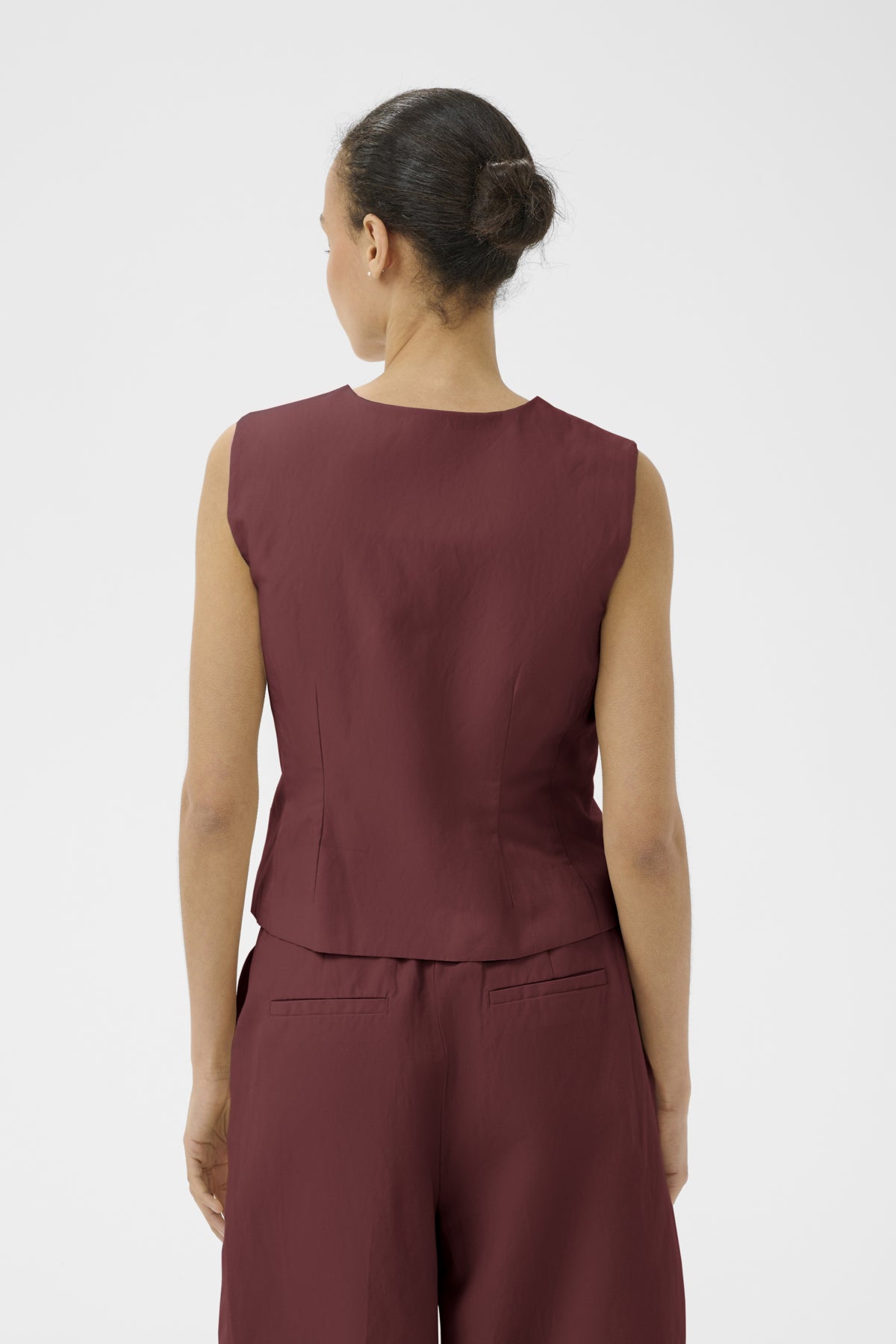 BenittaPW Waistcoat Burnt Russet - 191530 - 30310511