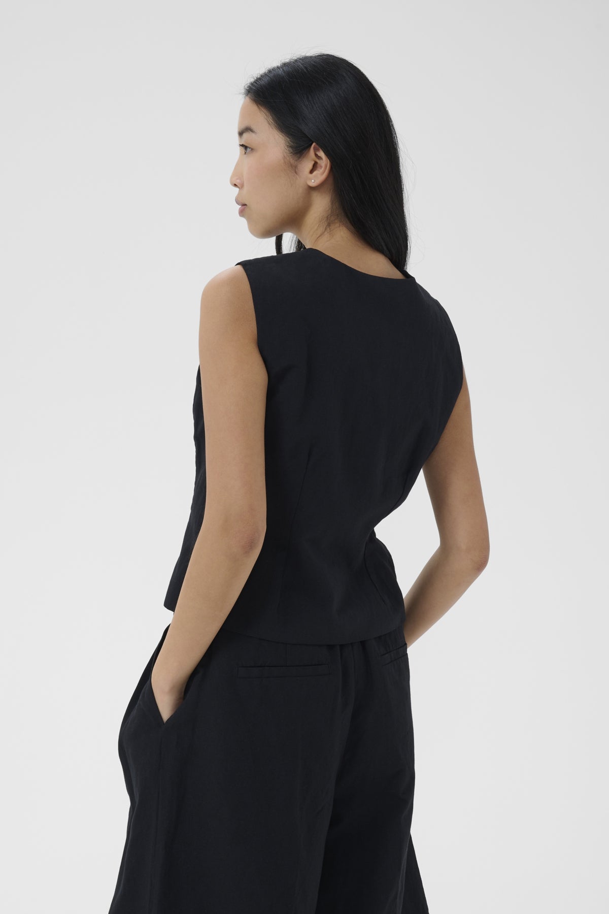 BenittaPW Waistcoat Black - 194008 - 30310511