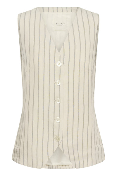 BintaPW Waistcoat Black Stripe - 304935 - 30310520 Thumbnail