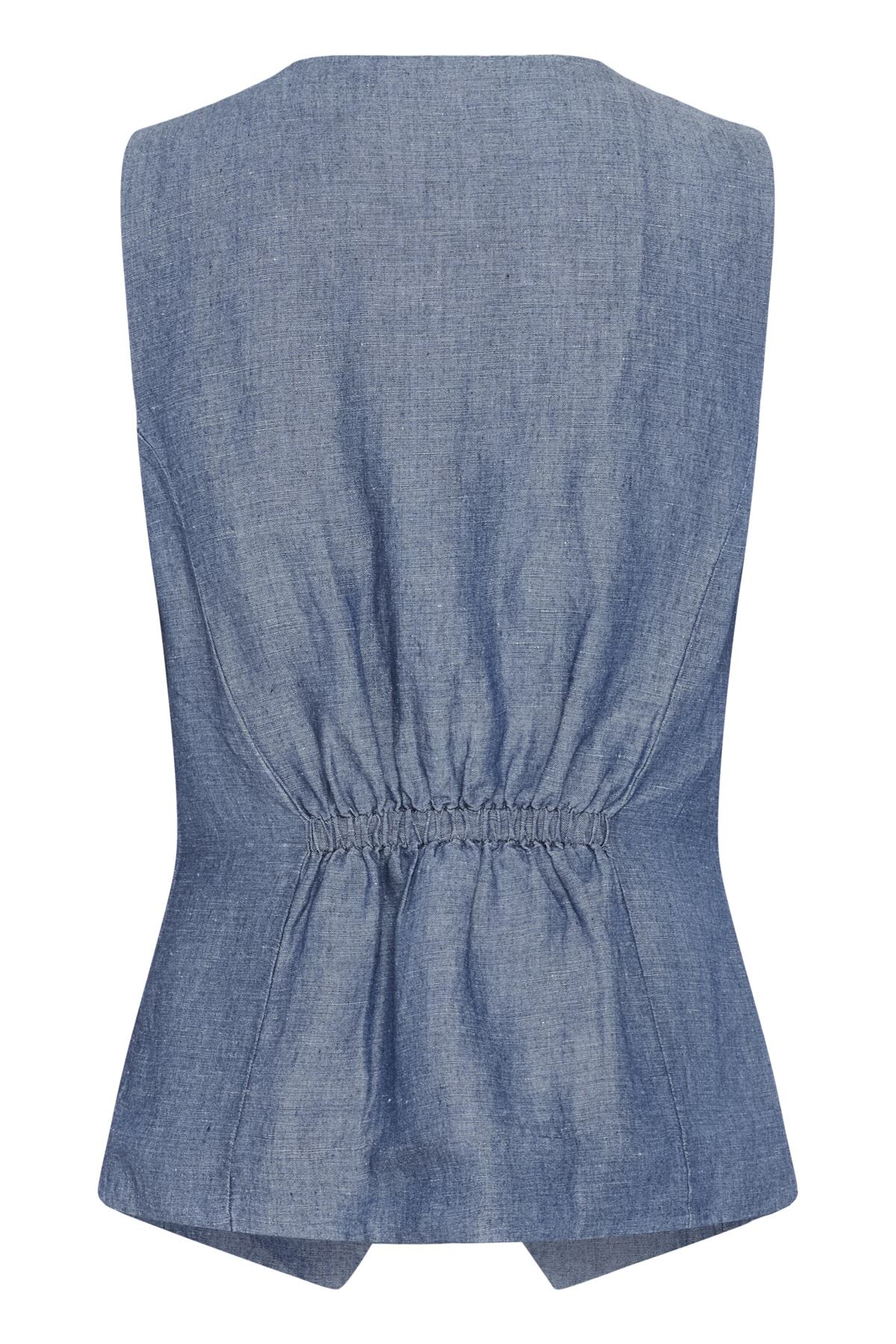 BintaPW Waistcoat Blue Chambray - 304972 - 30310520