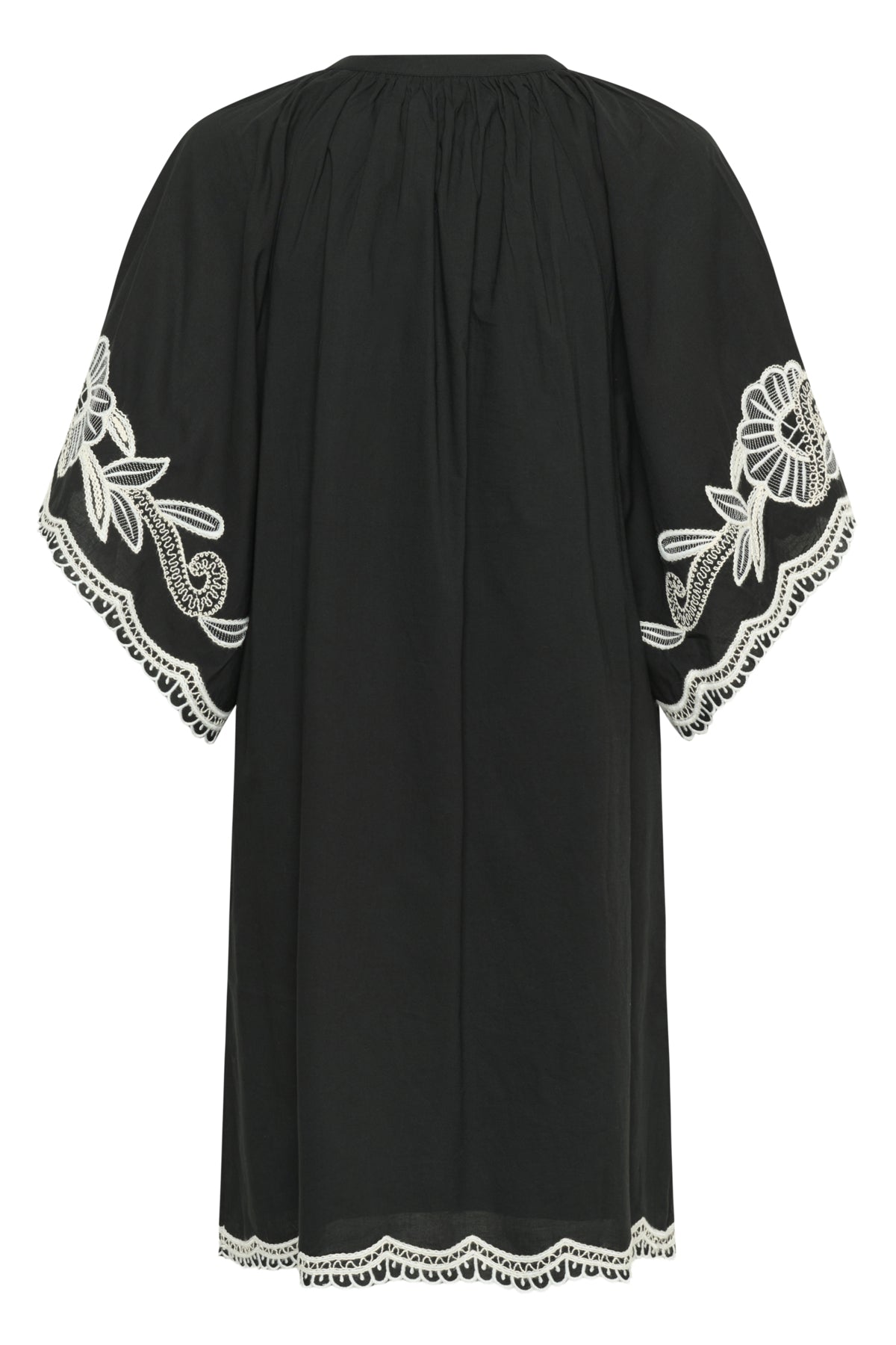 BreannaPW Dress Black W offwhite emb - 304950 - 30310524