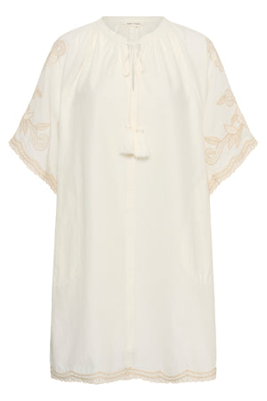BreannaPW Dress Whisper White W French Oak emb - 30310524