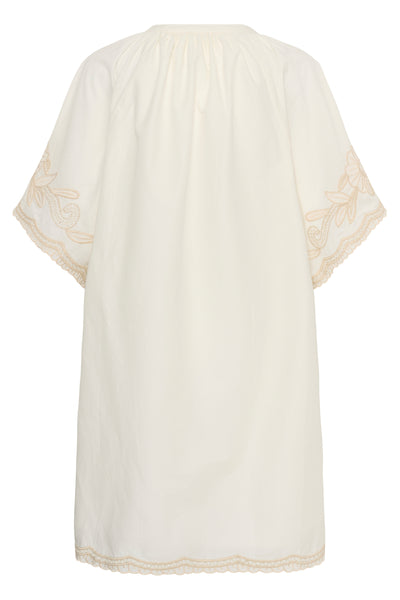 BreannaPW Dress Whisper White W French Oak emb - 30310524 Thumbnail