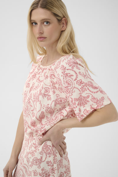 BenthaPW Blouse Peach Blossom Dot Paisley - 30 - 30310534 Thumbnail