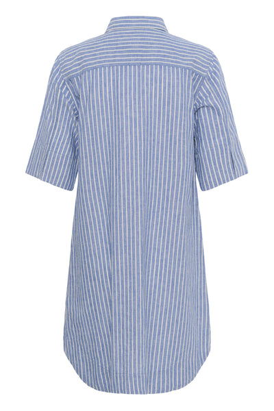 BerritPW Dress Blue Stripe - 304942 - 30310539 Thumbnail