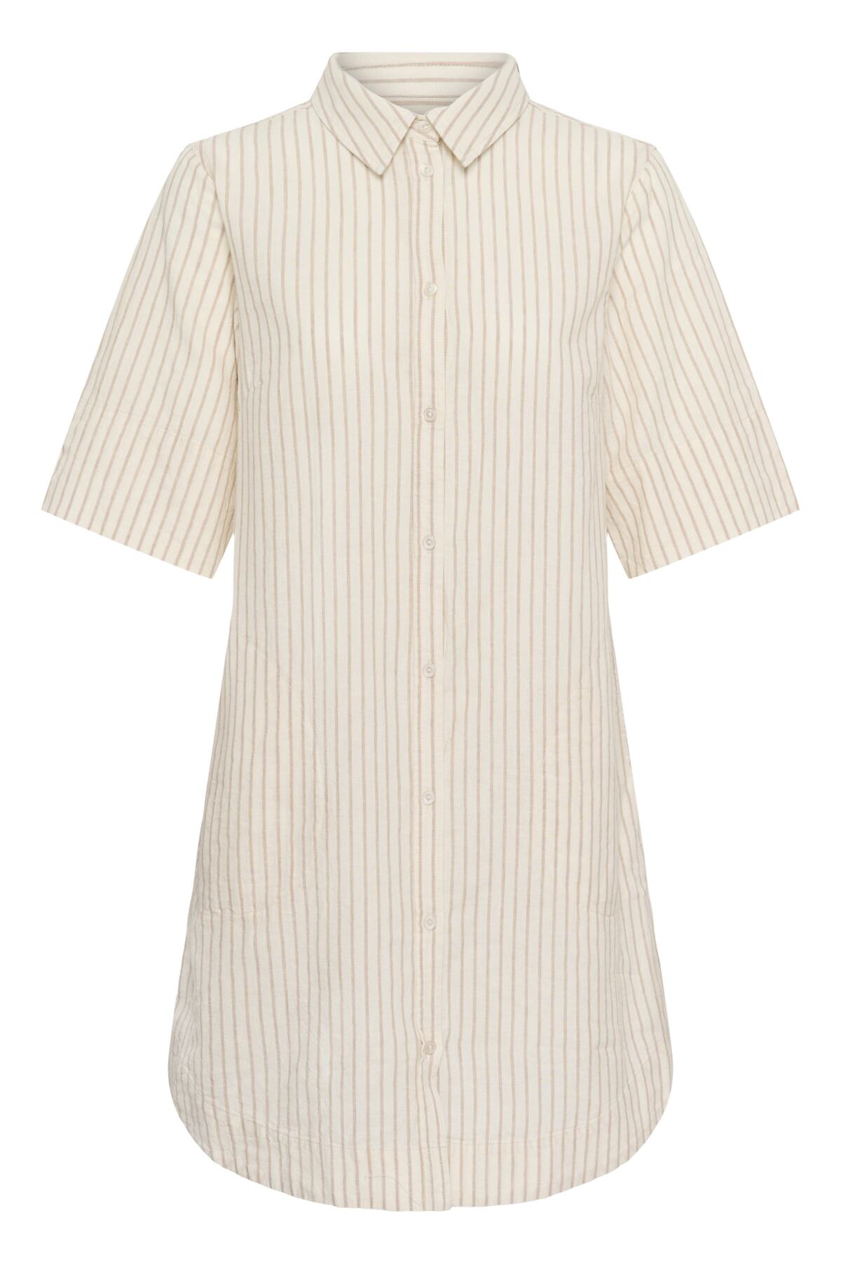 BerritPW Dress Neutral Stripe - 304943 - 30310539