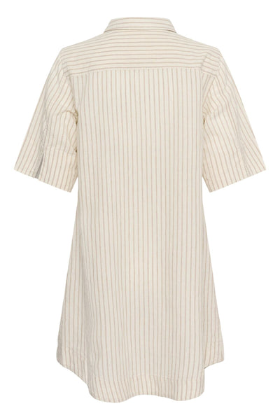 BerritPW Dress Neutral Stripe - 304943 - 30310539 Thumbnail