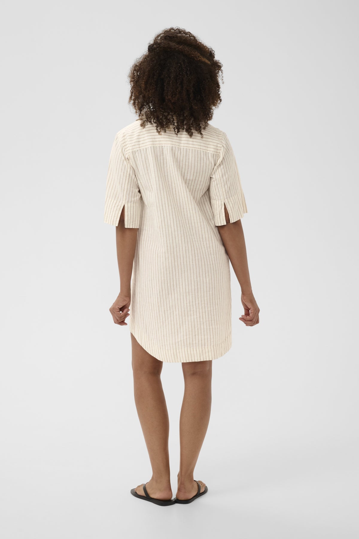 BerritPW Dress Neutral Stripe - 304943 - 30310539