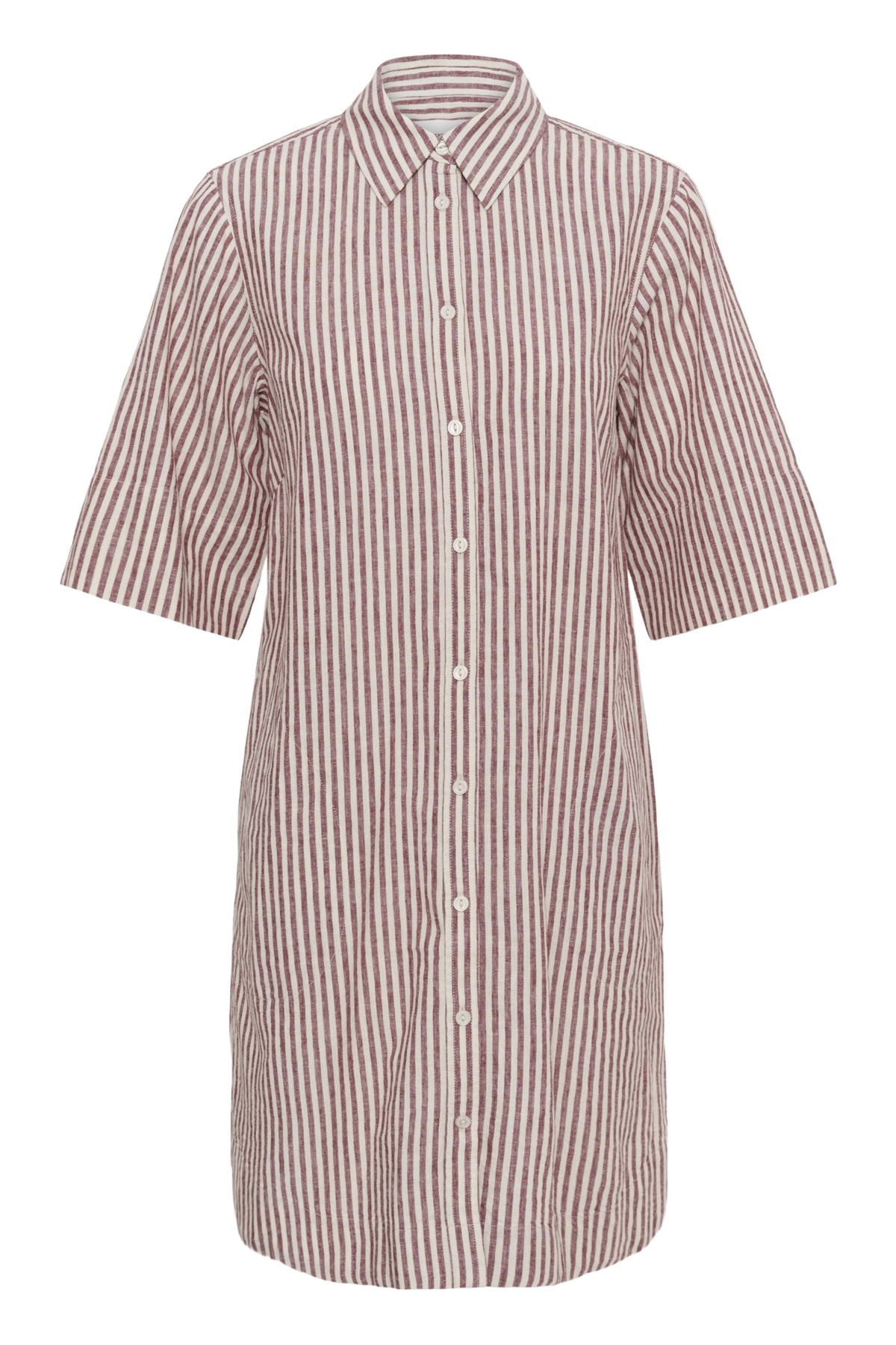 BerritPW Dress Burnt Russet Stripe - 304944 - 30310539