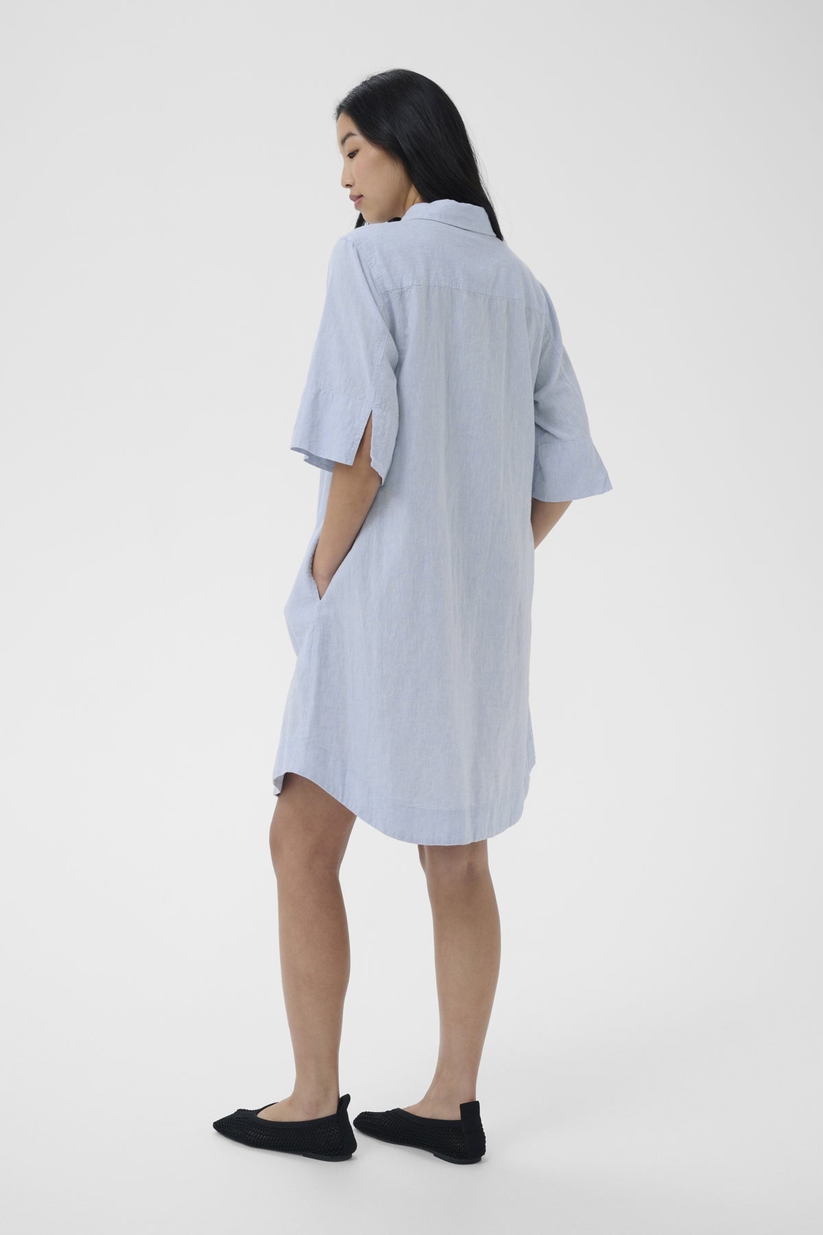 BerritPW Dress Light Blue Chambray - 304971 - 30310539