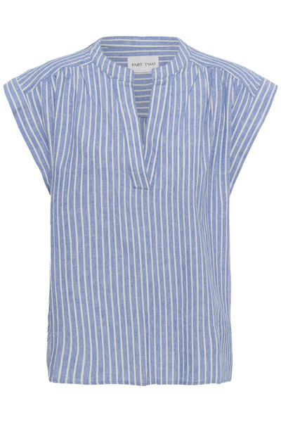 BettinaPW Blouse Blue Stripe - 304942 - 30310540 Thumbnail