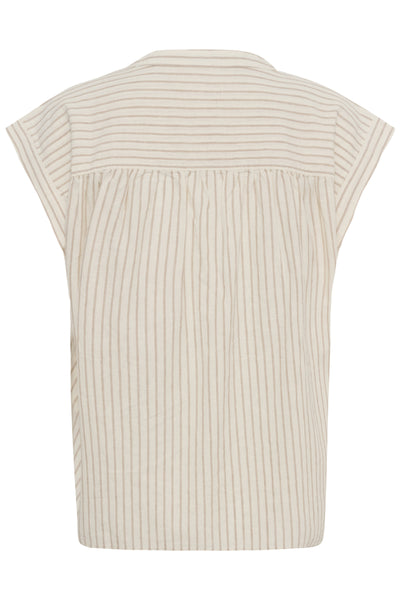 BettinaPW Blouse Neutral Stripe - 304943 - 30310540 Thumbnail