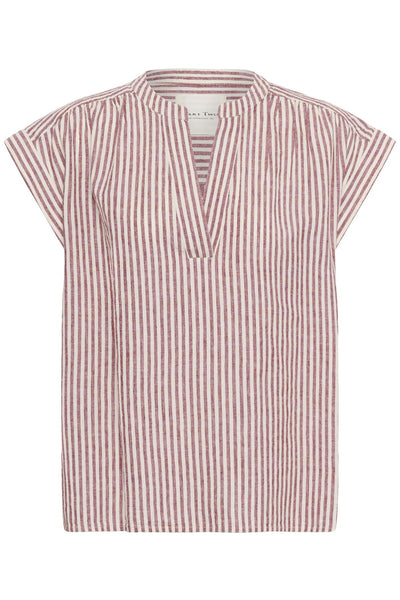 BettinaPW Blouse Burnt Russet Stripe - 304944 - 30310540 Thumbnail