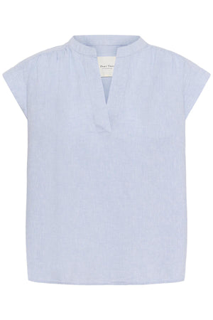 BettinaPW Blouse Light Blue Chambray - 304971 - 30310540