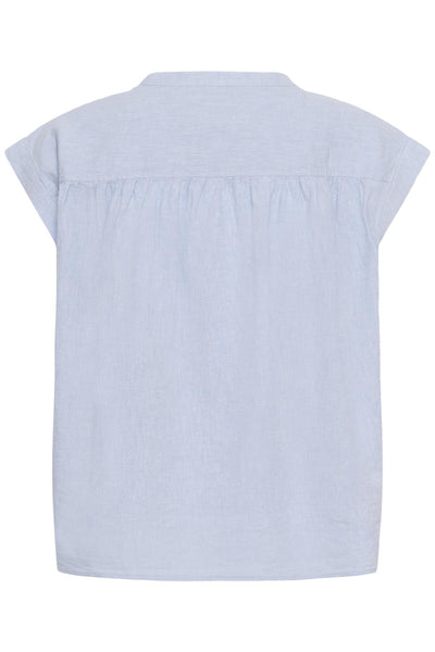 BettinaPW Blouse Light Blue Chambray - 304971 - 30310540 Thumbnail