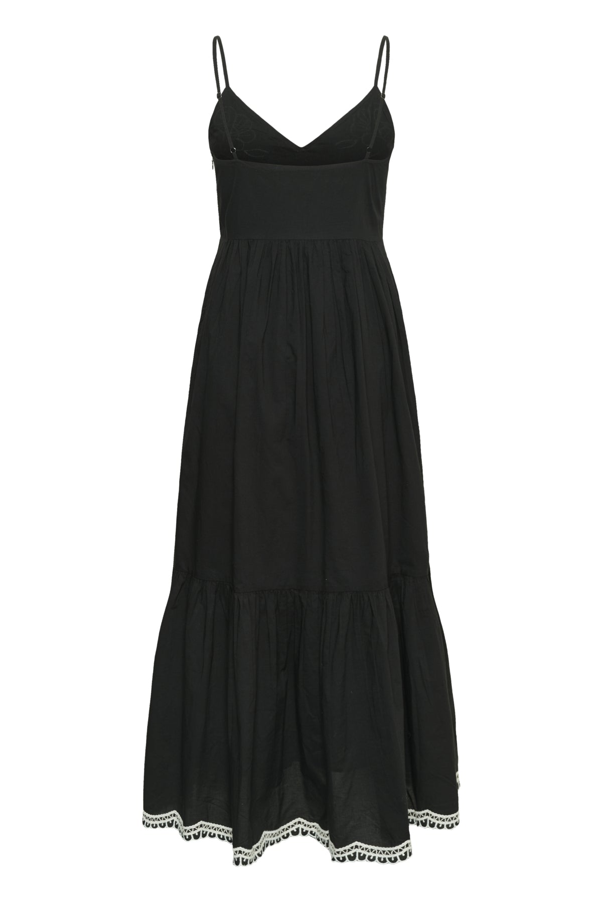 BiannaPW Dress Black W offwhite emb - 304950 - 30310541
