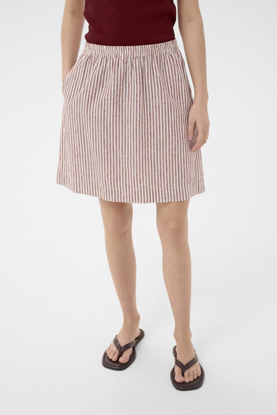 BirgittPW Skirt Burnt Russet Stripe - 304944 - 30310543 Thumbnail