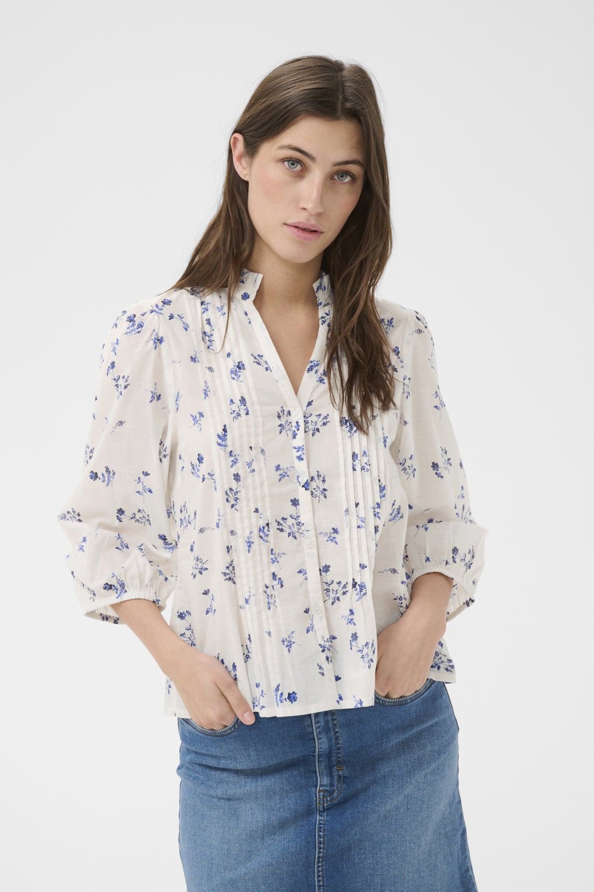 BrithPW Blouse Blue Bouquet Print - 304963 - 30310554