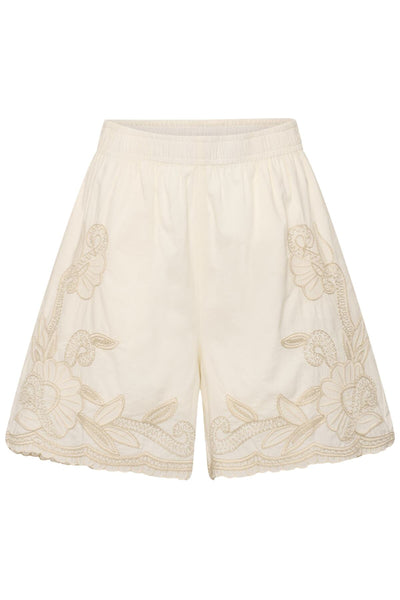 BitjaPW Shorts Whisper White W French Oak emb - 30310558 Thumbnail