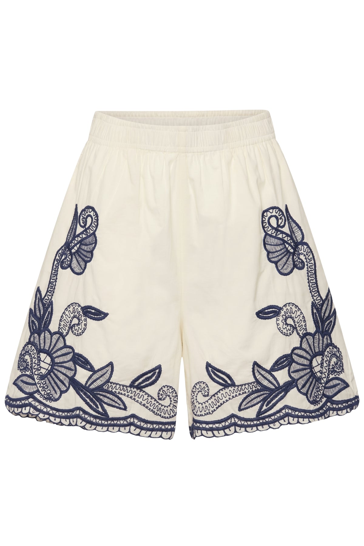 BitjaPW Shorts Whisper White W Blue emb - 304 - 30310558