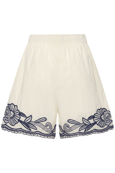 BitjaPW Shorts Whisper White W Blue emb - 304 - 30310558 Thumbnail
