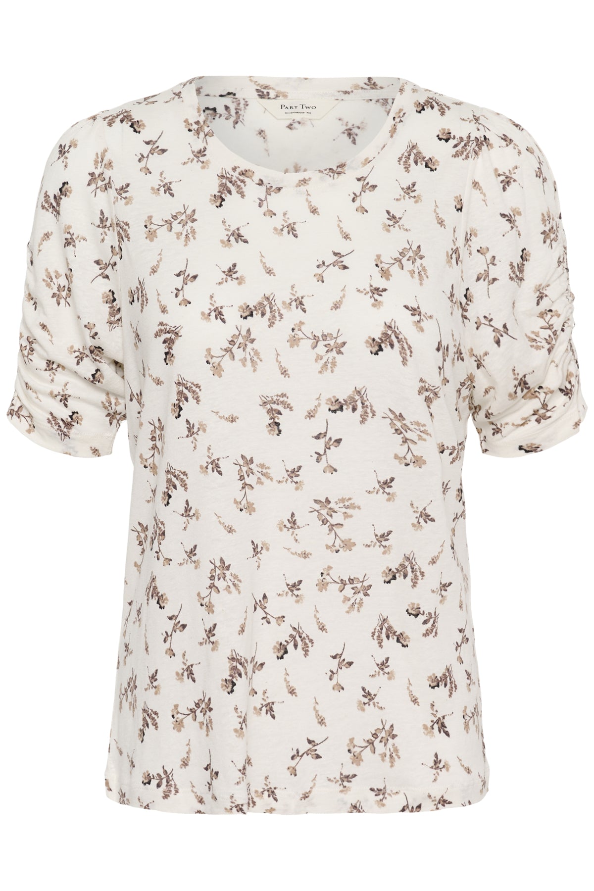 BrizettePW TShirt Neutral Bouquet Print - 304939 - 30310567