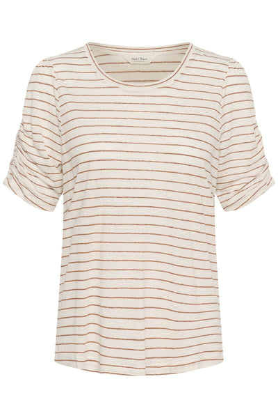 BrizettePW TShirt Brown Stripe - 305039 - 30310567 Thumbnail