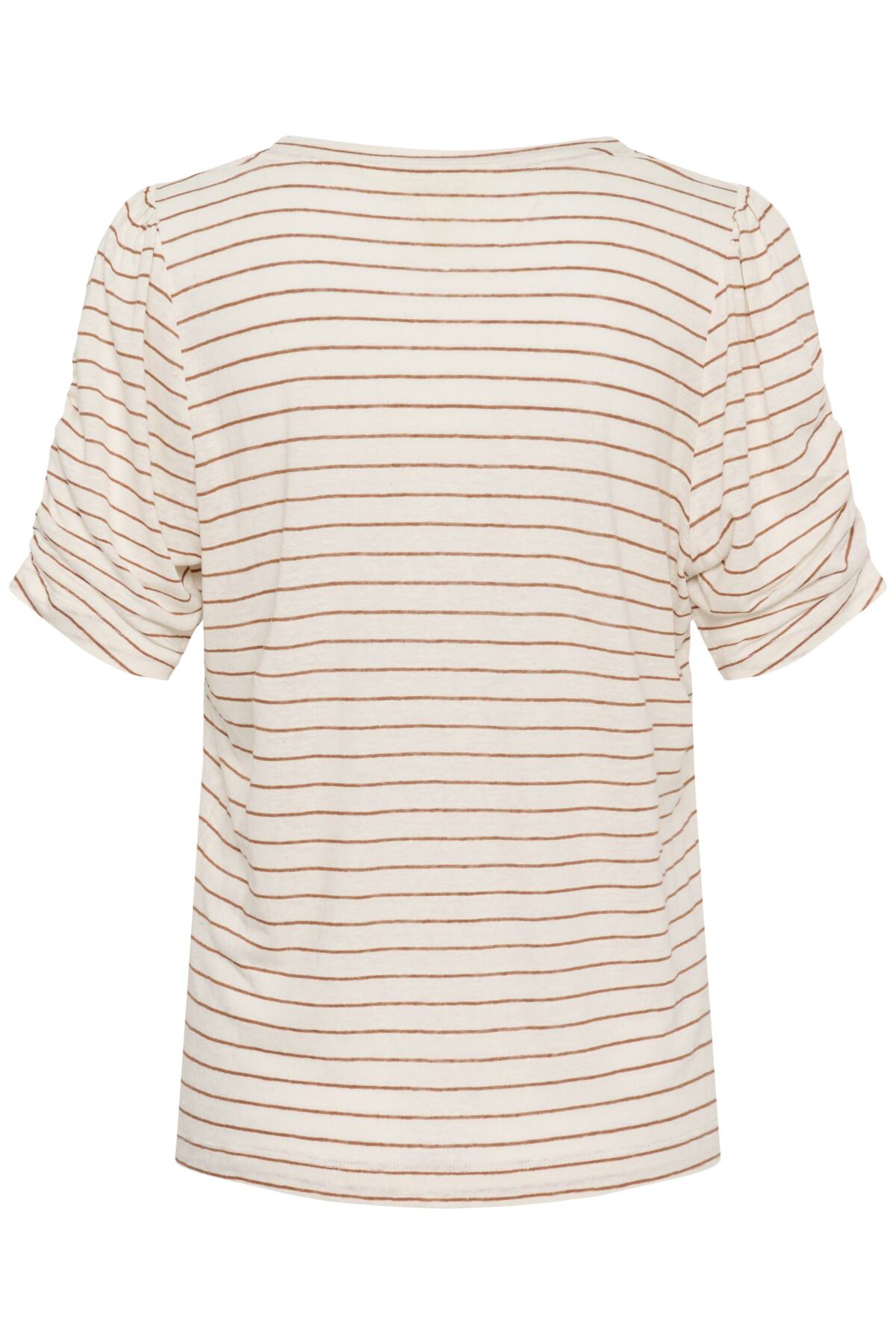 BrizettePW TShirt Brown Stripe - 305039 - 30310567