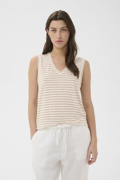 BrianiePW Top Brown Stripe - 305039 - 30310568 Thumbnail