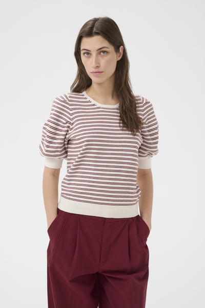 VaraianPW Pullover Burnt Russet Stripe - 305041 - 30310591 Thumbnail