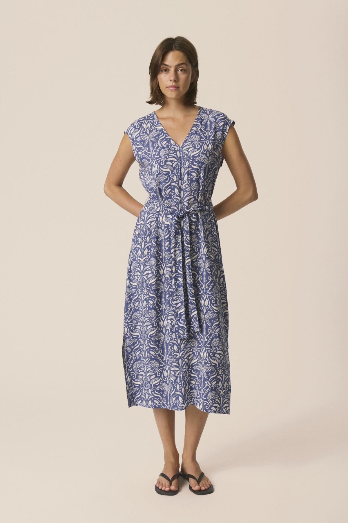 BolenePW Dress Blue Block Print - 304946 - 30310592