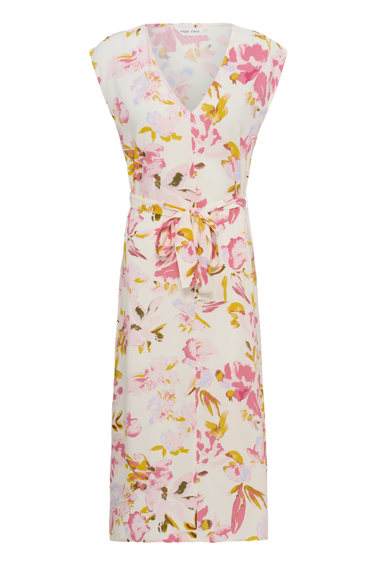 BolenePW Dress Peach Blossom Watercolor Print - 30310592