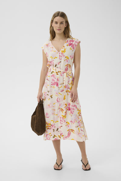 BolenePW Dress Peach Blossom Watercolor Print - 30310592 Thumbnail