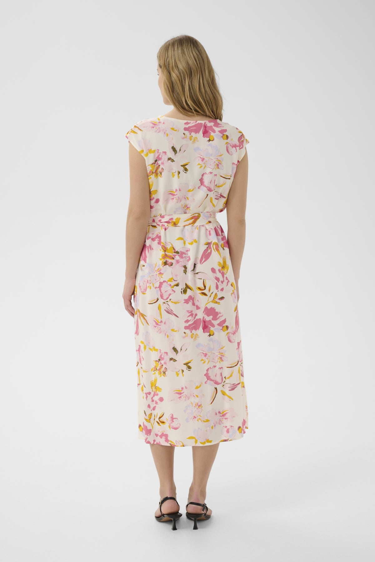 BolenePW Dress Peach Blossom Watercolor Print - 30310592