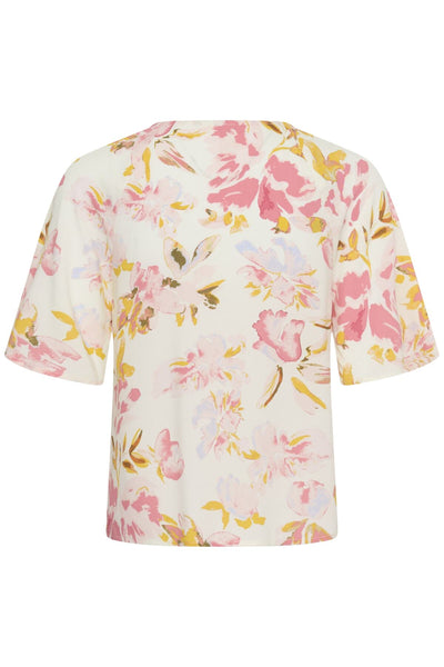 BertelinePW Blouse Peach Blossom Watercolor Print - 30310593 Thumbnail