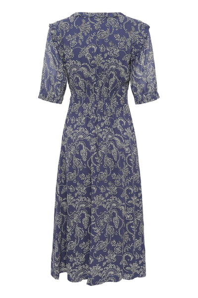 VeniaPW Dress Blue w Light Dot Paisley - 304 - 30310595 Thumbnail