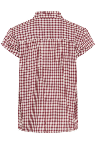 BjankaPW Blouse Burnt Russet Check - 304954 - 30310596 Thumbnail